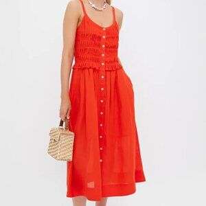 Tuckernuck Chili Zora Solid Tank Button Down Dress